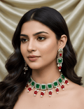 Emerald Garnet Choker