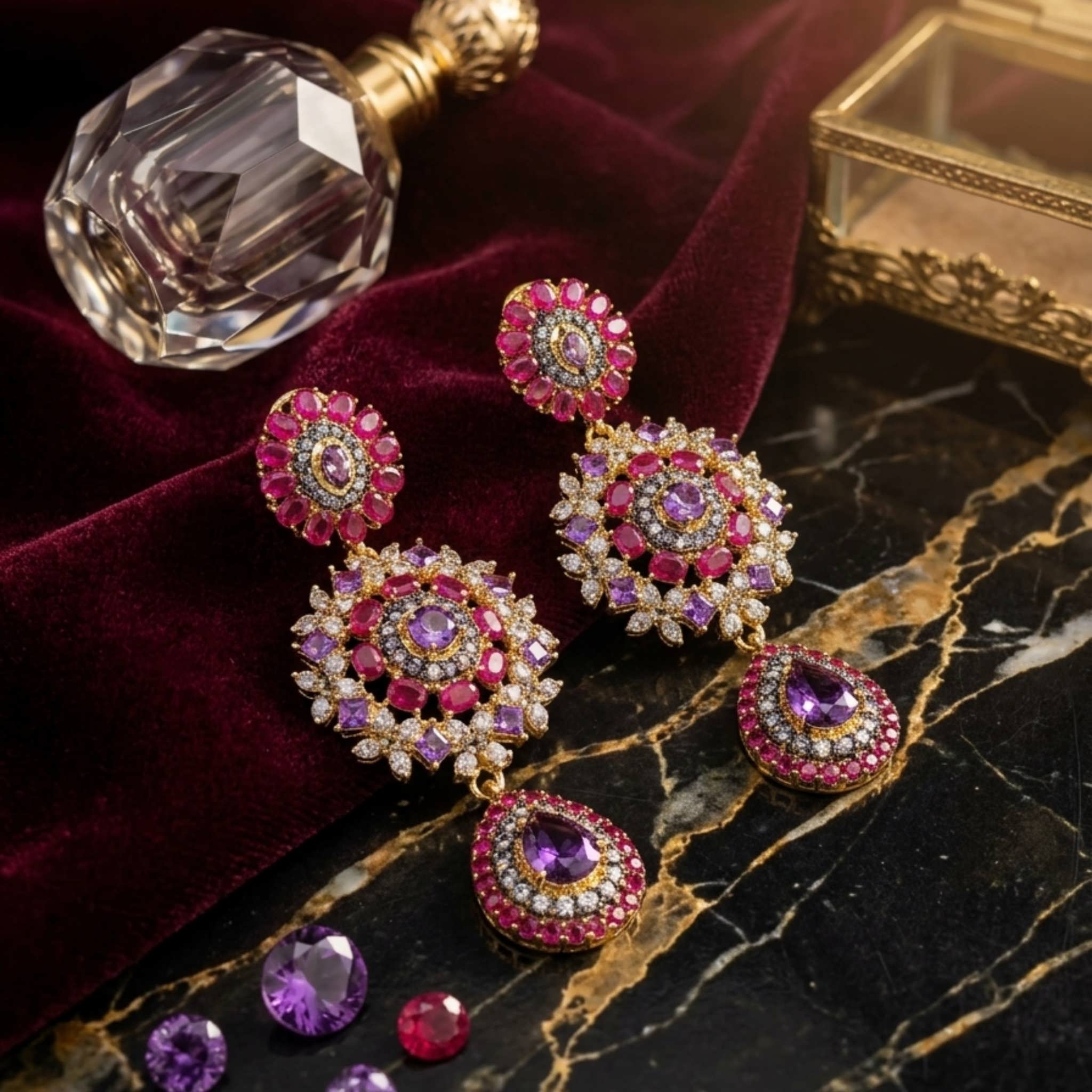 Earrings Ruby