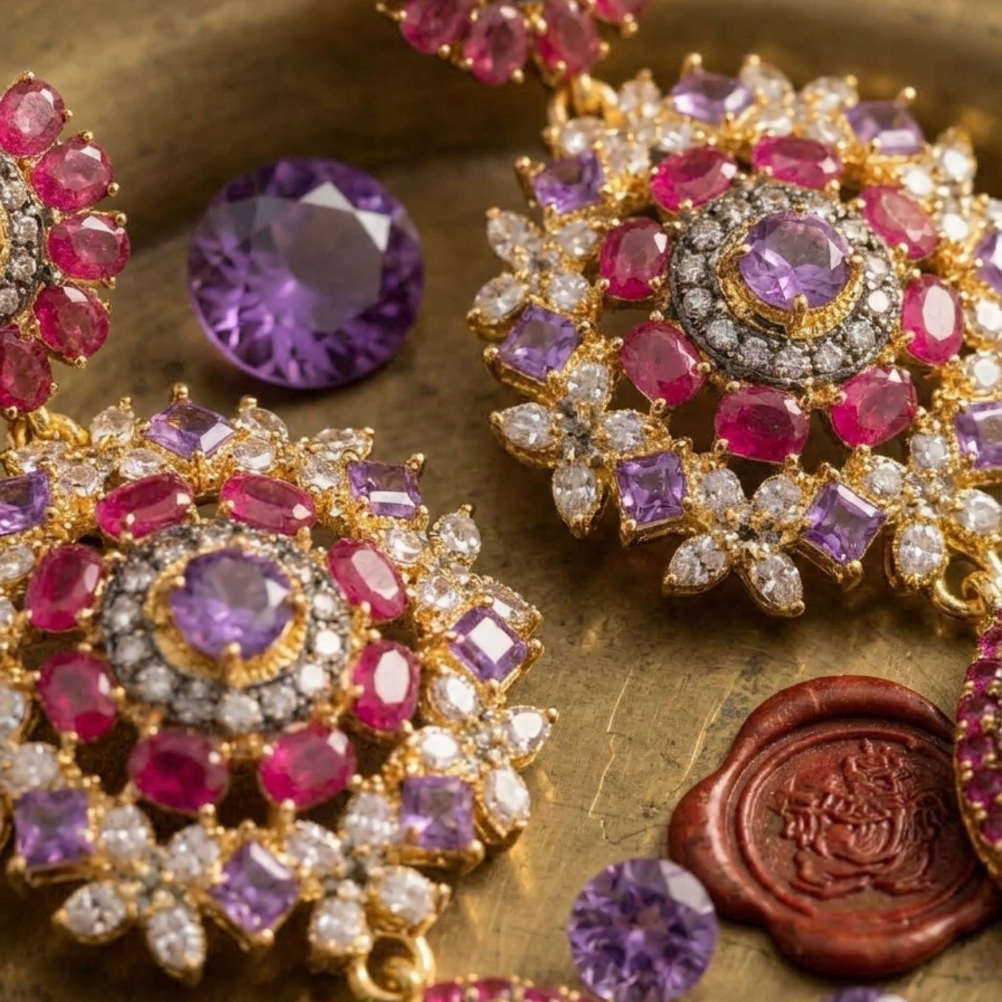 Earrings Ruby