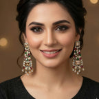 Earrings Zirconia champagne