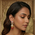 Earrings Leaf cherry
