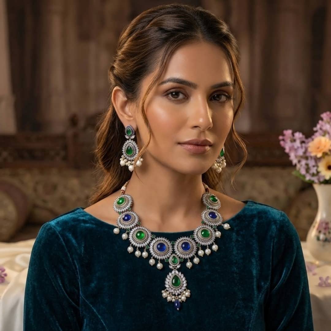 Emerald Sapphire Set