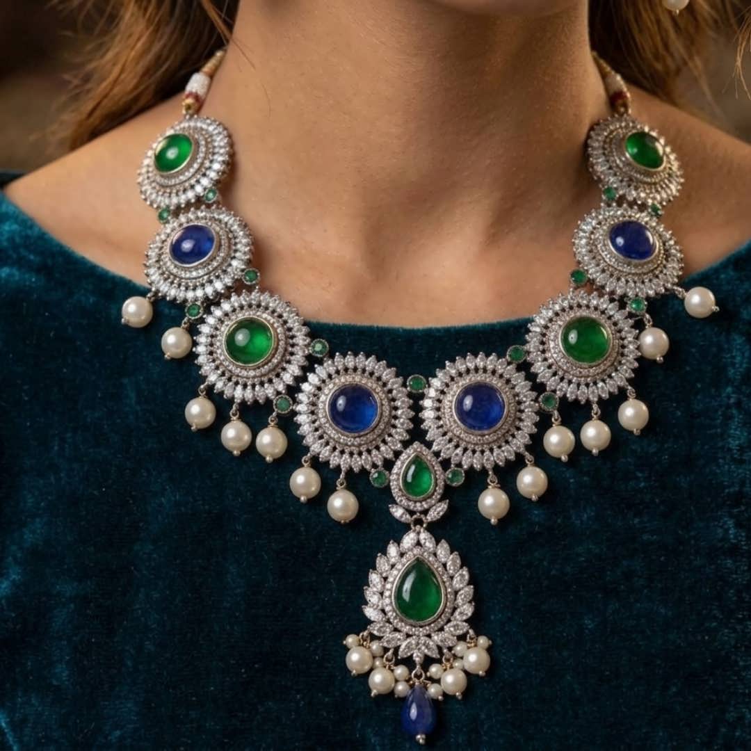 Emerald Sapphire Set