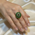 Emerald Ruby Ring Neon