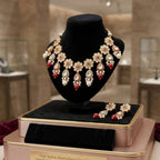 Pearl Kundan with Ruby