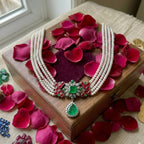 Ruby Emerald choker