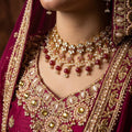 Ruby Kundan set 3