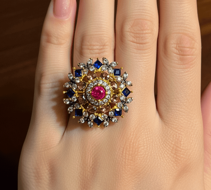Sapphire Ring white