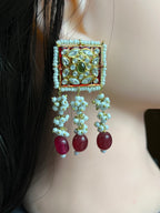 Earrings Kundan motia