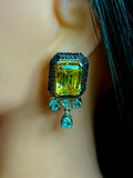Earrings cubic zirconia Lemon