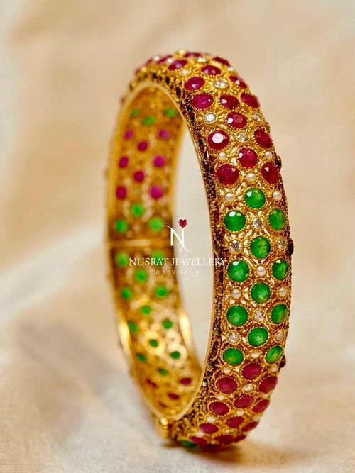 Bangles Zirconia with Ruby Emerald