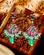 Earrings Ruby Kundan