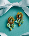 GOLDEN ROUND FLORA EARRINGS