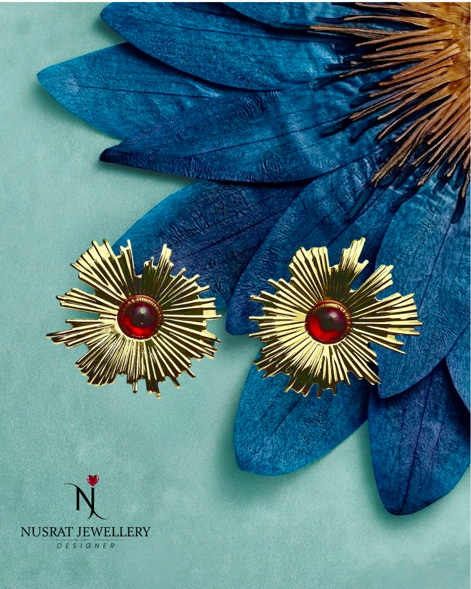 Earrings Floret Emerald