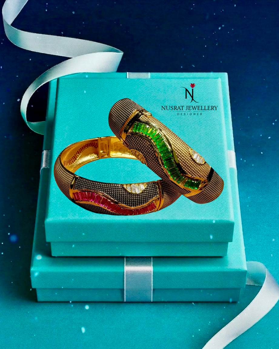 Ruby Emerald Sapphire Bangles
