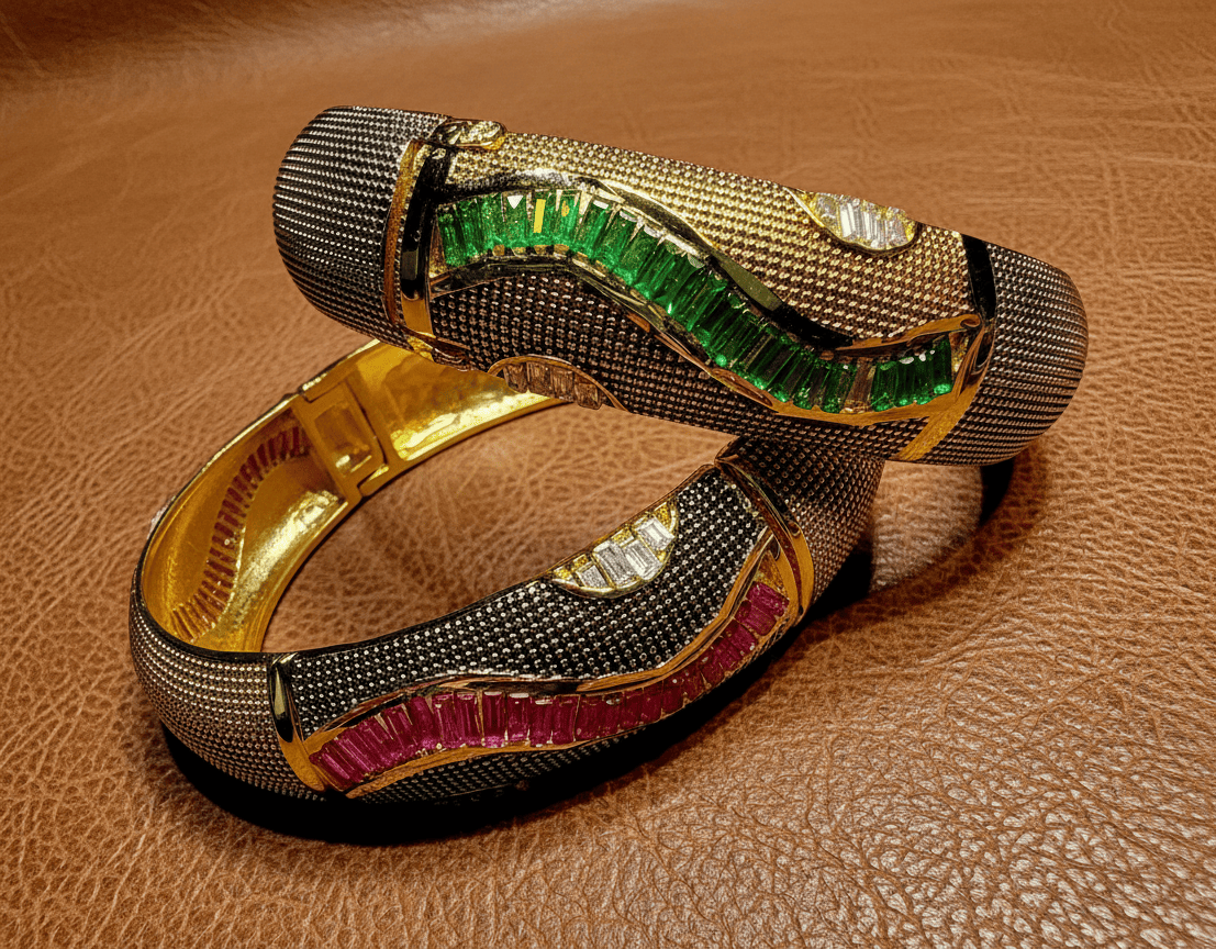 Ruby Emerald Bangles