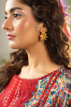 Earrings floret cubic zirconia - Nusrat Jewellery