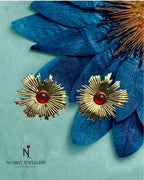 Earrings Floret Emerald - Nusrat Jewellery