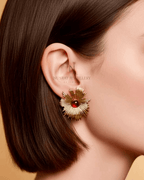 Earrings Floret Emerald - Nusrat Jewellery