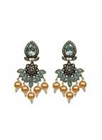 Earrings Peral Zirconia - Nusrat Jewellery