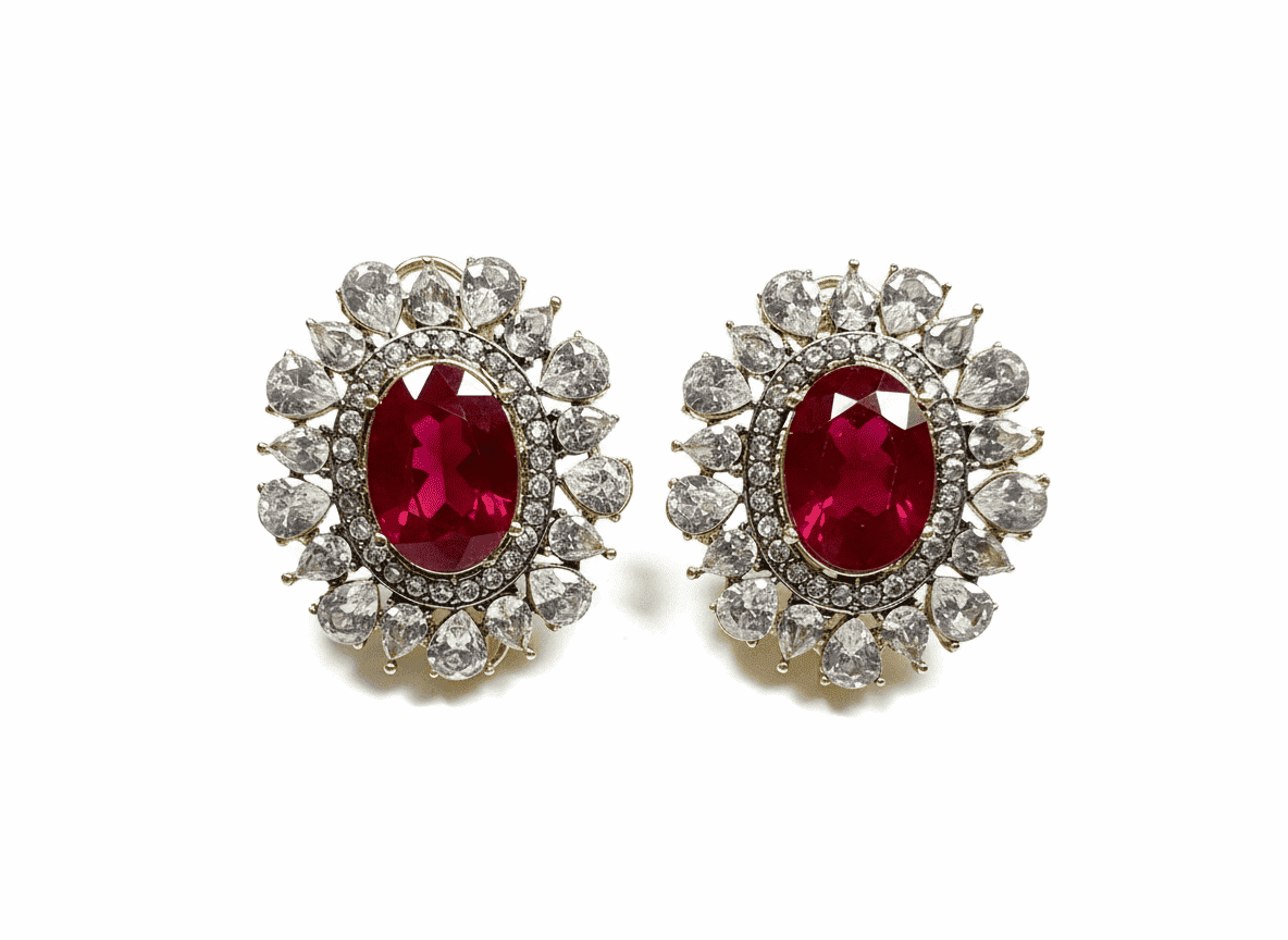 Earrings Zirconia - Nusrat Jewellery