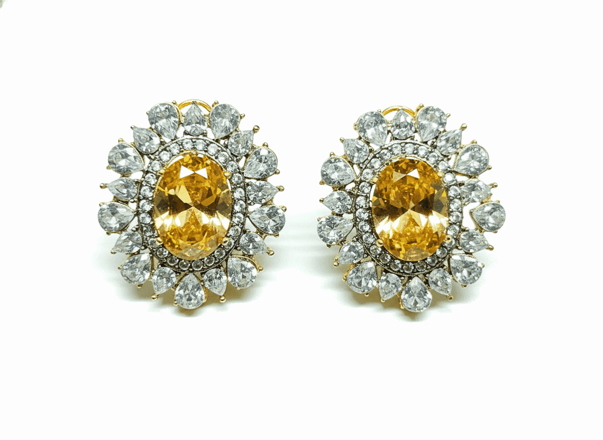 Earrings Zirconia - Nusrat Jewellery