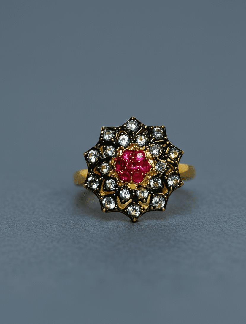 Florat Sapphire Ring 2
