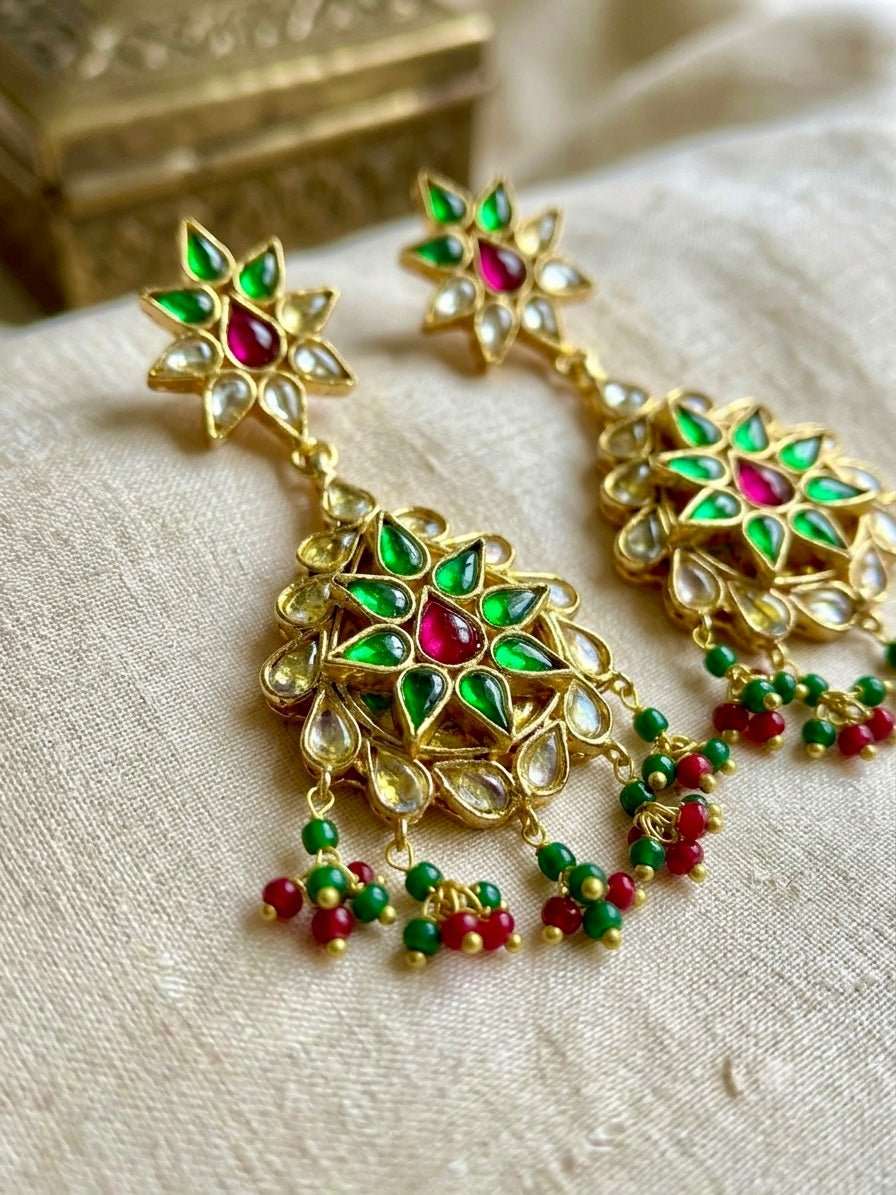 Rajasthani Earring Kundan - Nusrat Jewellery