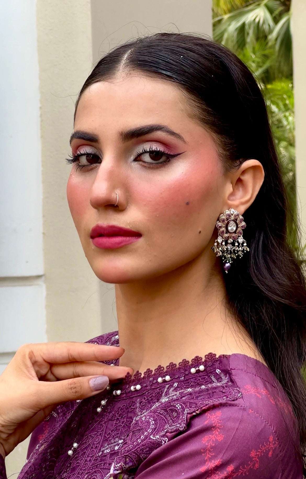 Sliver Earrings Floret - Nusrat Jewellery
