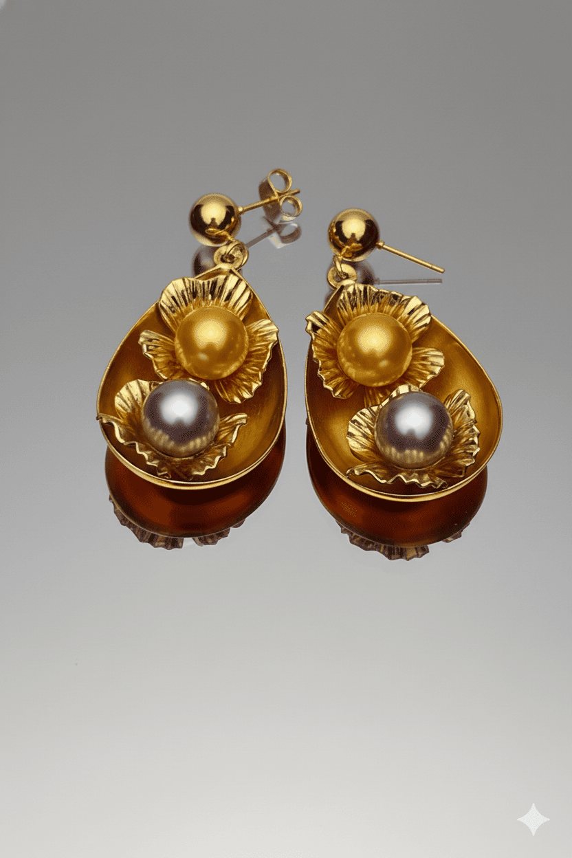 Earrings Floret Pearl - Image 2